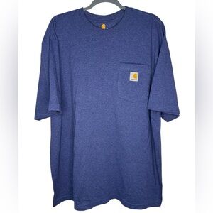 Carhartt Men's Heather Blue Short Sleeve Tee